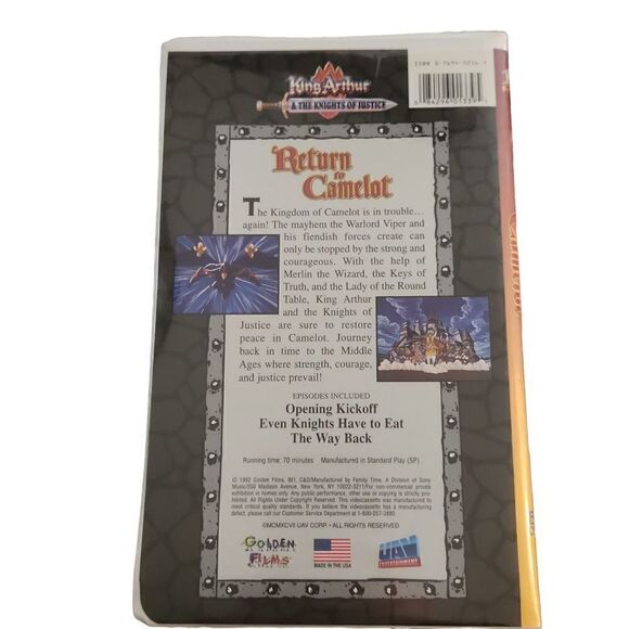 King Arthur Return To Camelot VHS - Picture 2 of 3